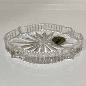 Waterford Ireland Crystal Vintage Coaster Has Small Chip See Photos and video